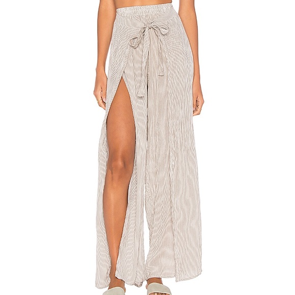 Faithful the Brand Es Torrent Pants in Grey Stripe - Picture 2 of 6